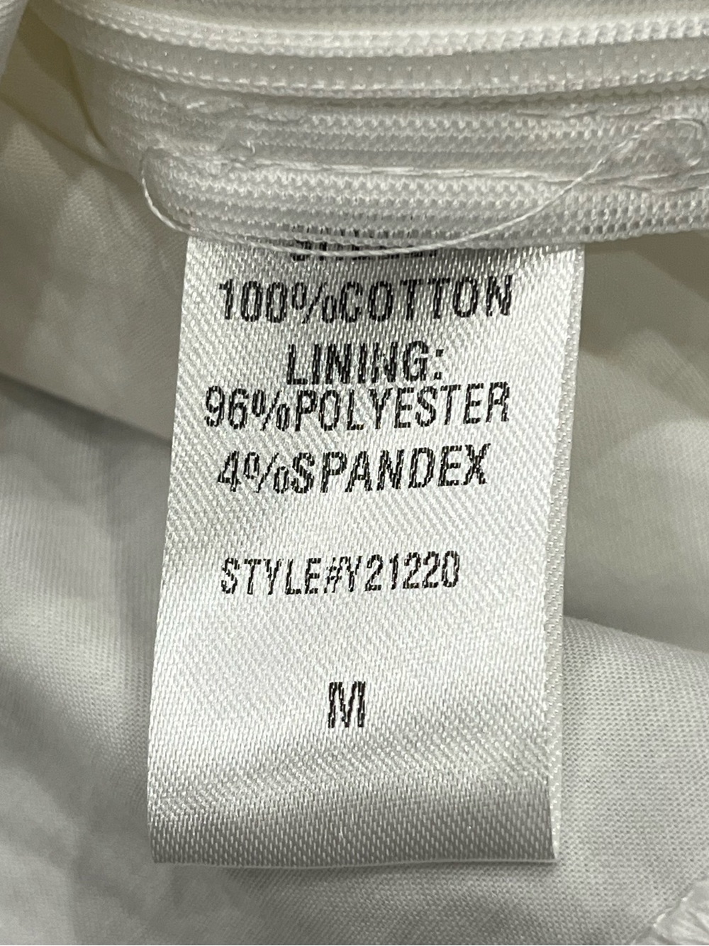 NWT DO+BE | ruffle ruched front top in off white M - Picture 7 of 8